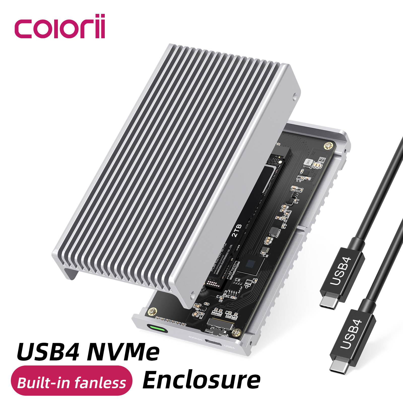 Usb4 40Gbps External Ssd 8Tb - Custodia SSD esterna Thunderbolt USB4 da