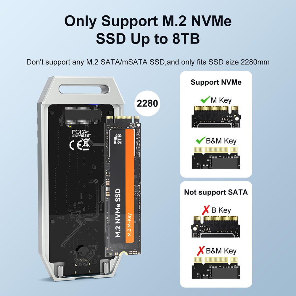 MAIWO 40Gbps NVMe M.2 custodia - Usb4 40Gbps External Ssd 8Tb recensione e prezzo
